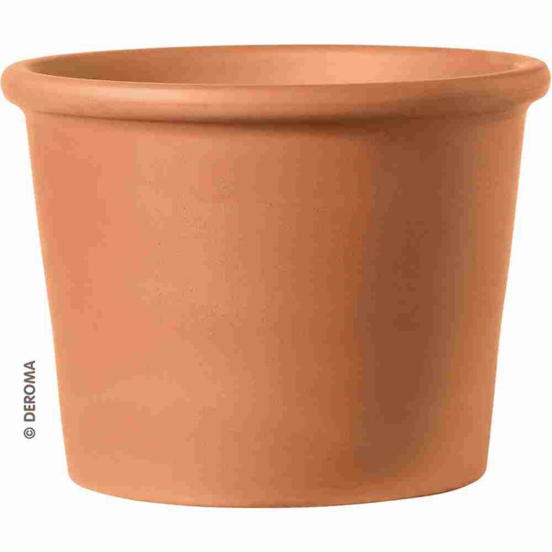 Donica Cilindro Bordato 28 cm cotto