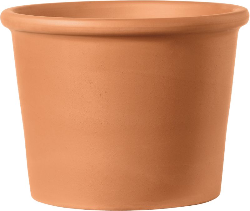 Donica Cilindro Bordato 33 cm cotto