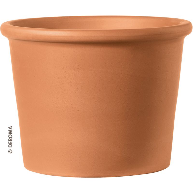 Donica Cilindro Bordato 38 cm cotto