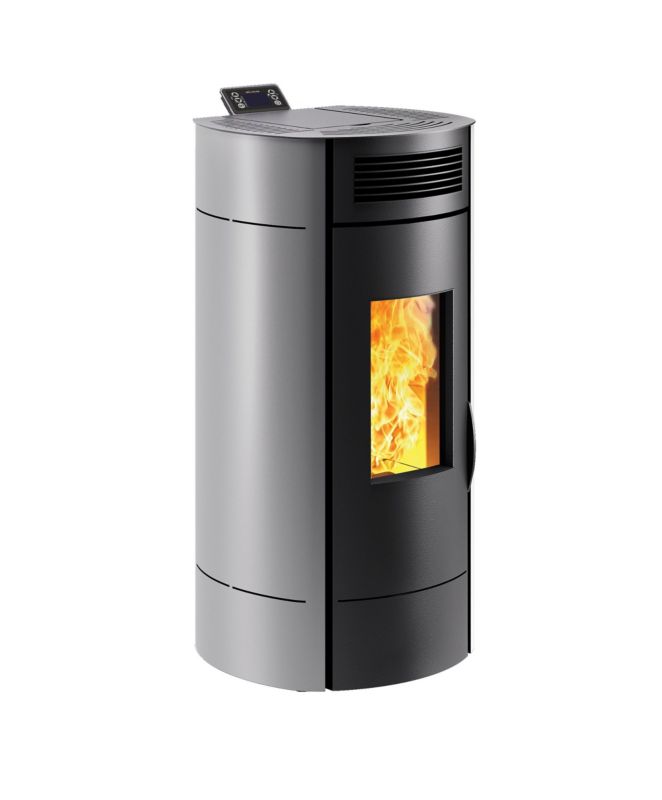 Piec na pellet Invicta Lodi 8 KW WiFi CDP szary