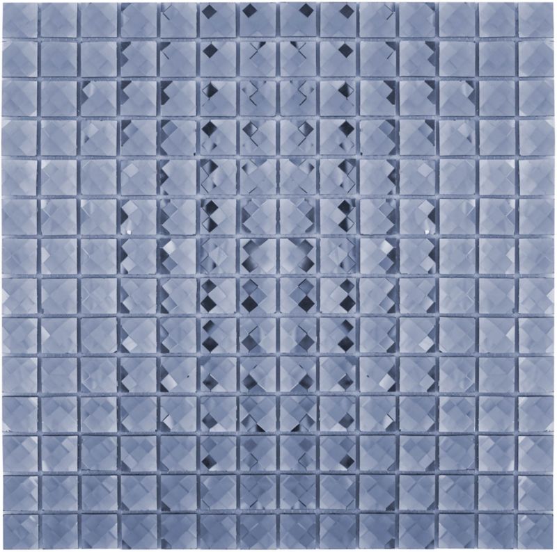 Mozaika szklana Iryda Diamond szara 30.5 x 30.5 cm błyszcząca