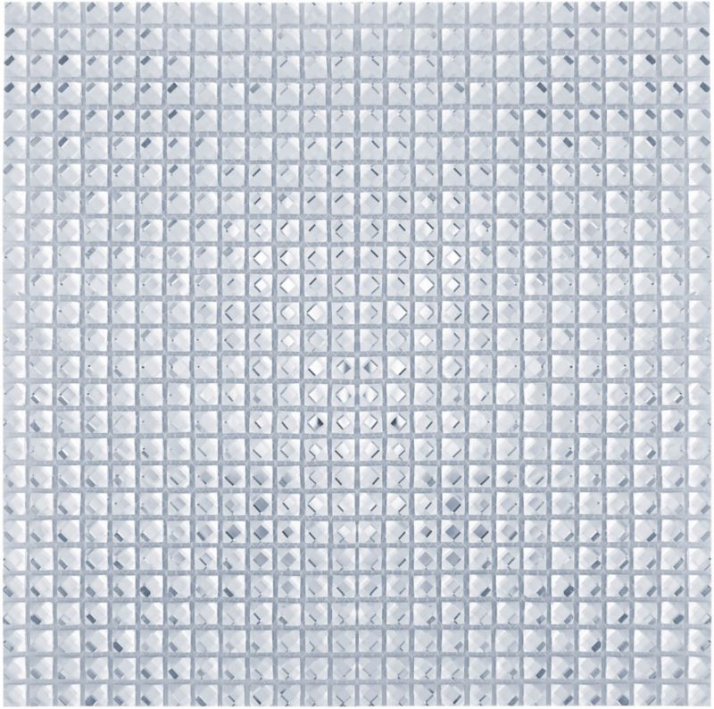 Mozaika szklana Iryda Diamond srebrna 30 x 30 cm błyszcząca