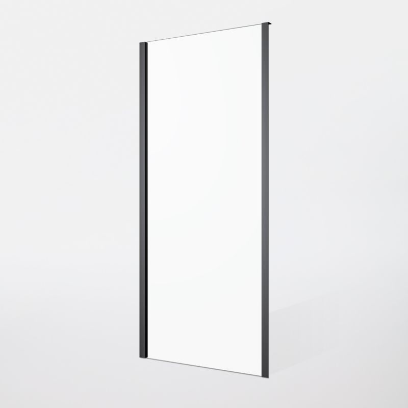 Ścianka prysznicowa GoodHome Beloya 80 cm czarna/transparentna