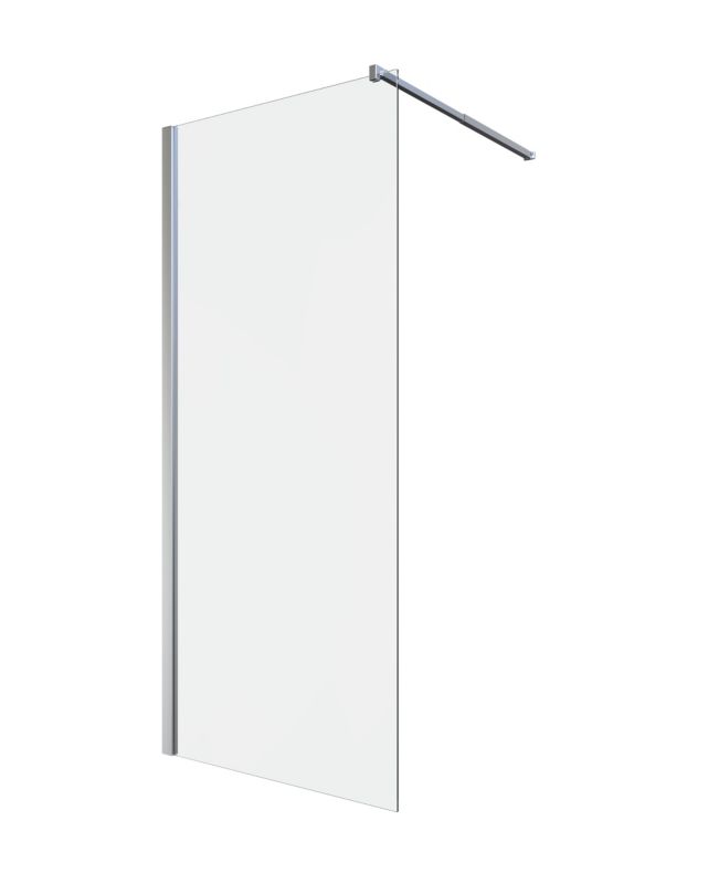 Kabina prysznicowa walk-in GoodHome Beloya 100 cm chrom/transparentna