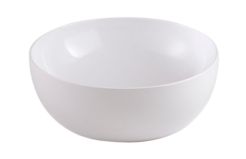 Umywalka nablatowa ceramiczna GoodHome Ondava śr. 38,5 cm biała