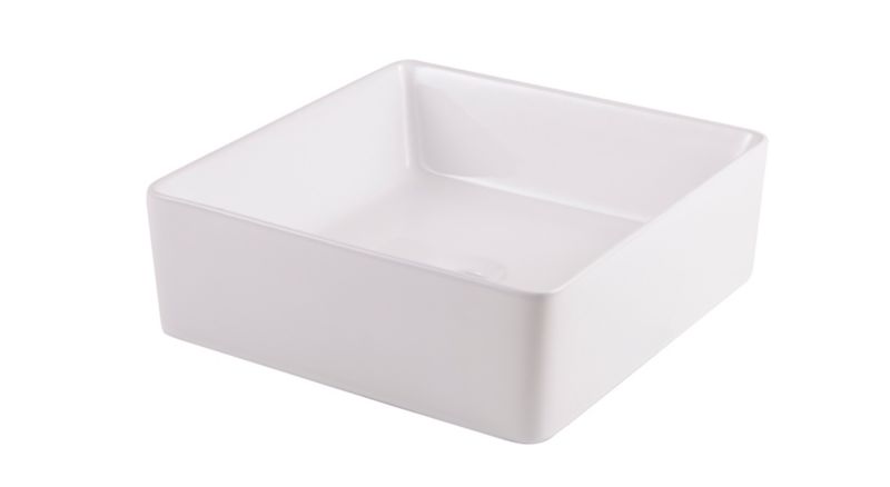 Umywalka nablatowa ceramiczna GoodHome Padma 39 x 39 cm biała