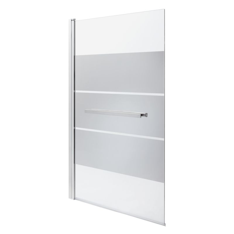 Parawan nawannowy GoodHome Nubia 1-częściowy 150 x 95 cm chrom/dekor lustrzany