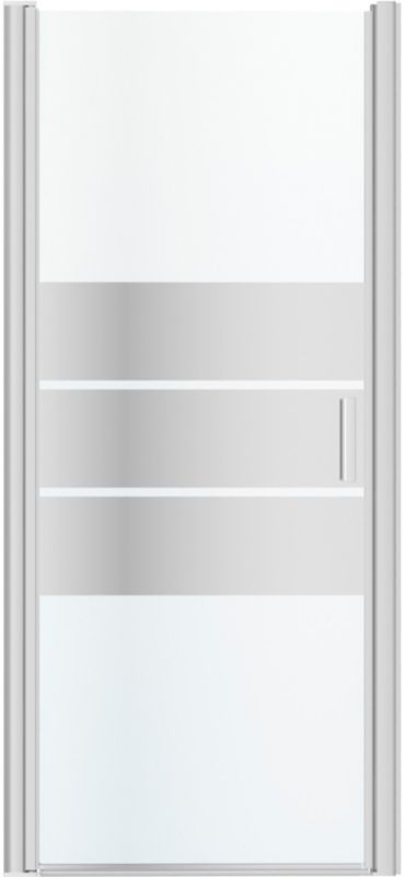 Drzwi prysznicowe uchylne GoodHome Beloya 90 cm chrom/szkło lustrzane