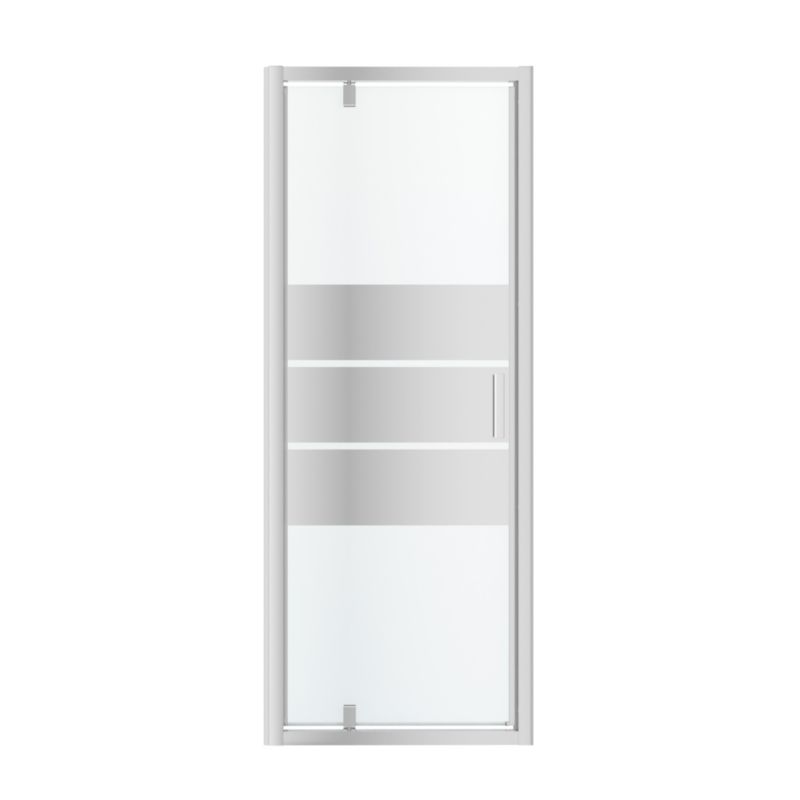 Drzwi prysznicowe wahadłowe GoodHome Beloya 70 cm chrom/szkło lustrzane