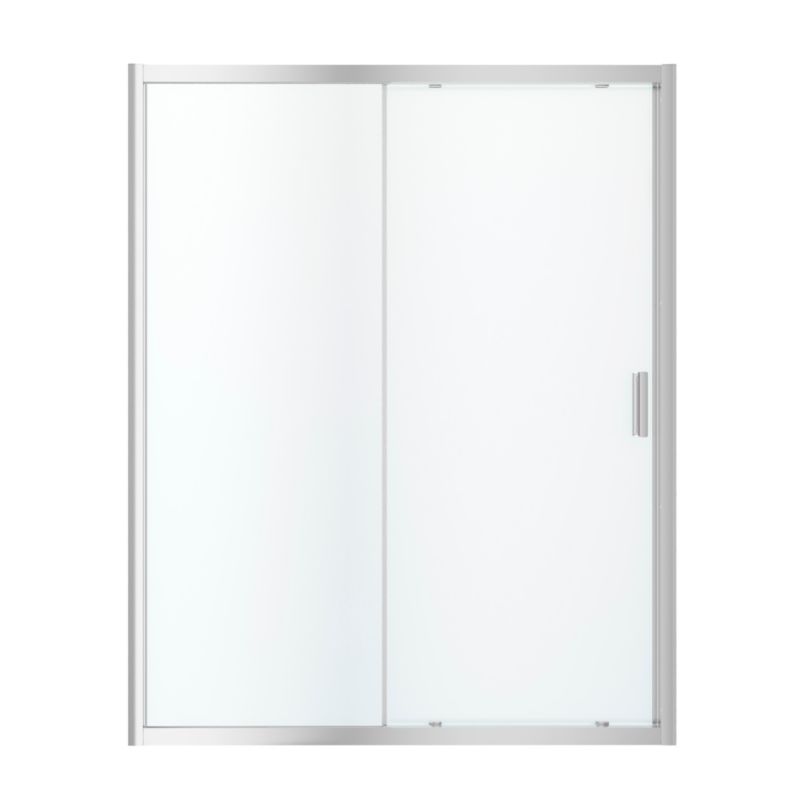 Drzwi prysznicowe przesuwne GoodHome Beloya 160 cm chrom/transparentne