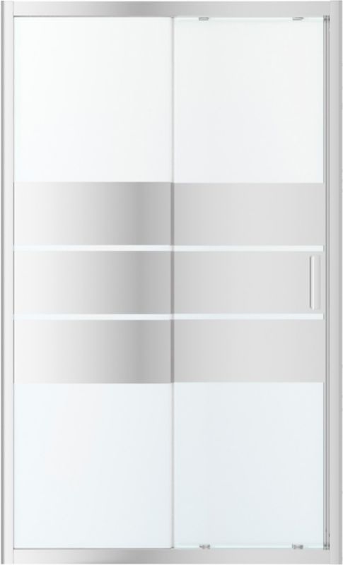 Drzwi prysznicowe przesuwne GoodHome Beloya 120 cm chrom/szkło lustrzane