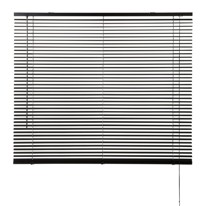 Żaluzja GoodHome aluminiowa Colours Studio 90 x 180 cm czarna