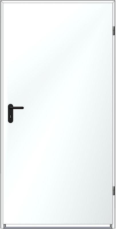 Drzwi wewnętrzne stalowe Hormann ZK ISO 900 x 2000 mm białe