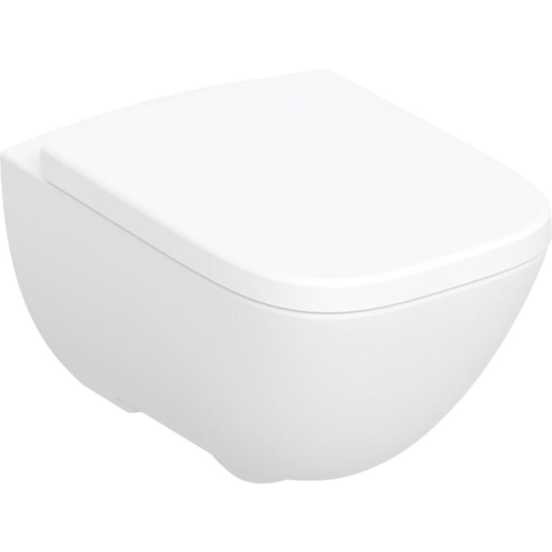 Miska WC wisząca Geberit Light bezkołnierzowa z deską wolnoopadającą z duroplastu