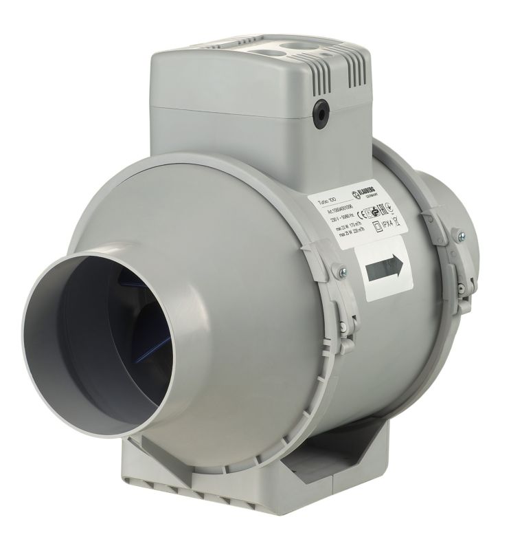 Wentylator Blauberg Turbo fi 100 mm o przepływie mieszanym