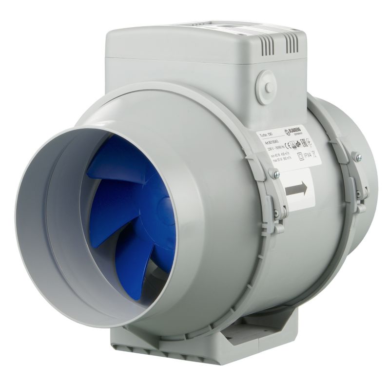 Wentylator Blauberg Turbo fi 150 mm o przepływie mieszanym