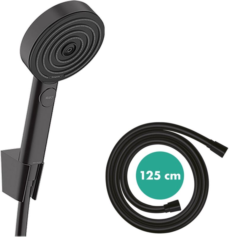 Zestaw prysznicowy punktowy Hansgrohe Pulsify Select 3-funkcyjny czarny