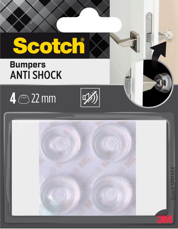 Odbojnik samoprzylepny Scotch 22 mm 4 sztuki transparentny