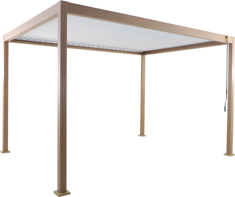 Pawilon ogrodowy Evisa Grain 3 x 4 m aluminiowy struktura drewna