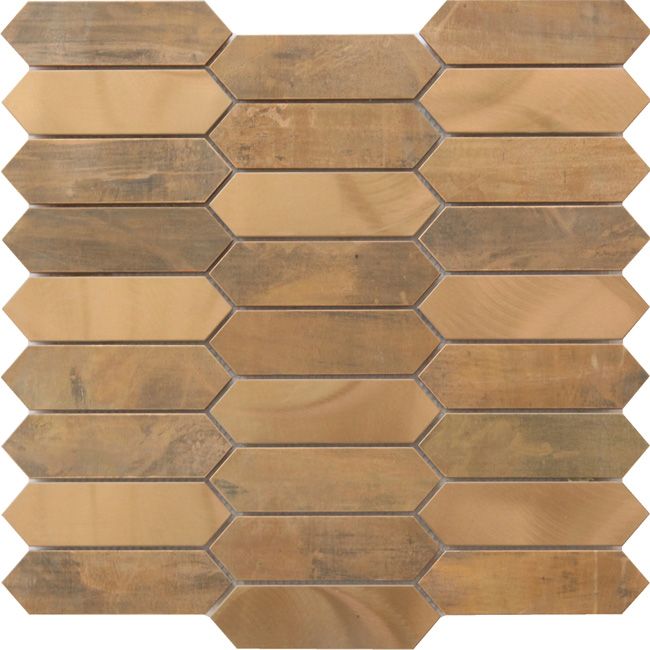 Mozaika metalowa GoodHome Enaide miedziana 33 x 28.2 cm błyszcząca i matowa