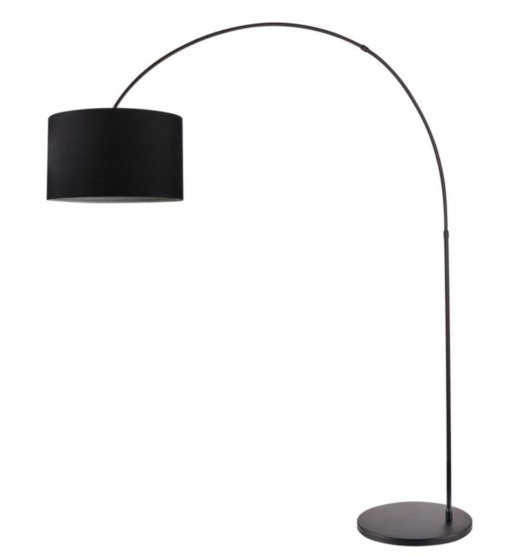 Lampa podłogowa GoodHome Alacrane 1-punktowa E27 czarna