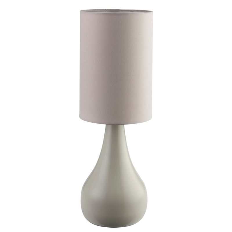 Lampa stołowa GoodHome Tertrez 1-punktowa E14 szara