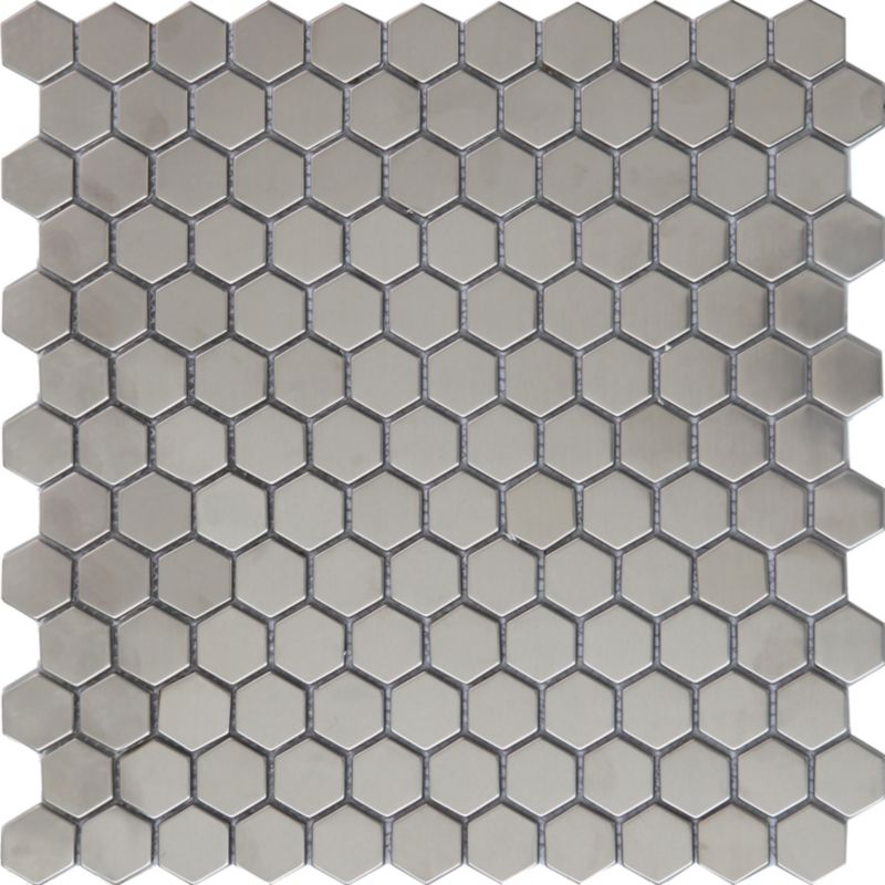 Mozaika metalowa Colours srebrna 32 x 30.5 cm błyszcząca