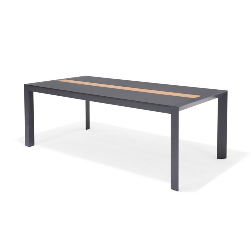 Stół aluminiowy White Label Freser 202 x 100 x 75 cm antracyt