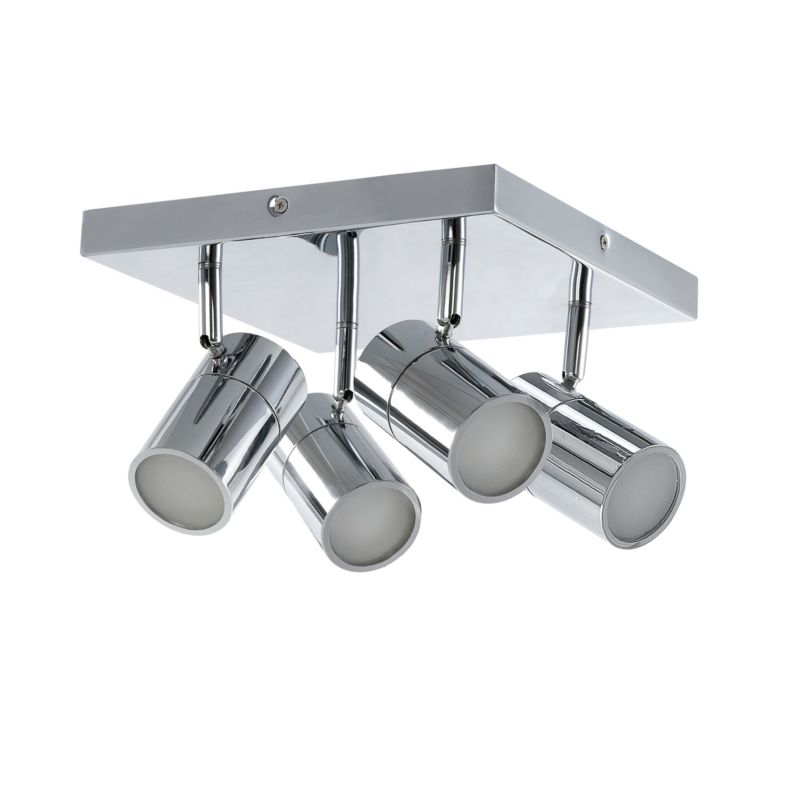 Plafon GoodHome Tellot 4 x GU10 IP44 chrom