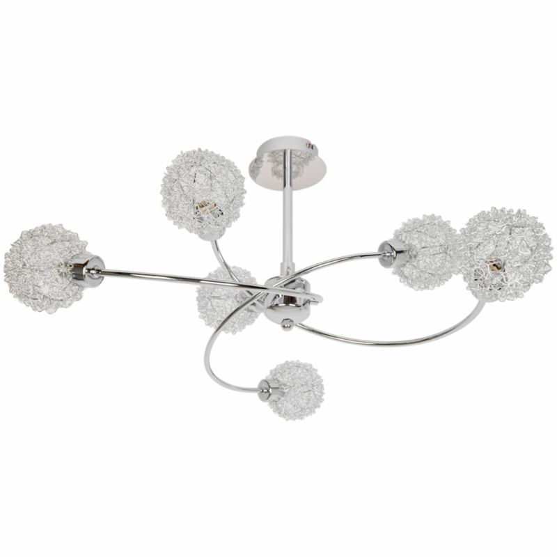Lampa sufitowa GoodHome Caelus 6 x G9 chrom