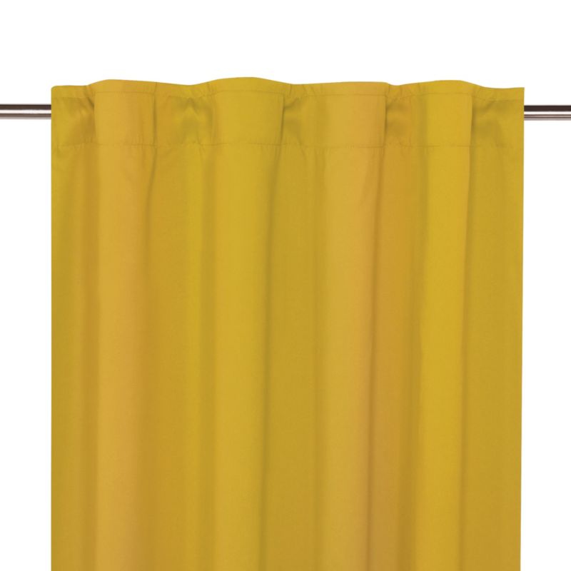Zasłona GoodHome Baltha 140 x 300 cm musztardowa