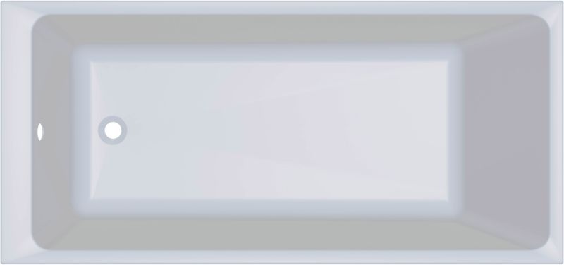 Wanna akrylowa GoodHome Teesta 160 x 75 cm biała