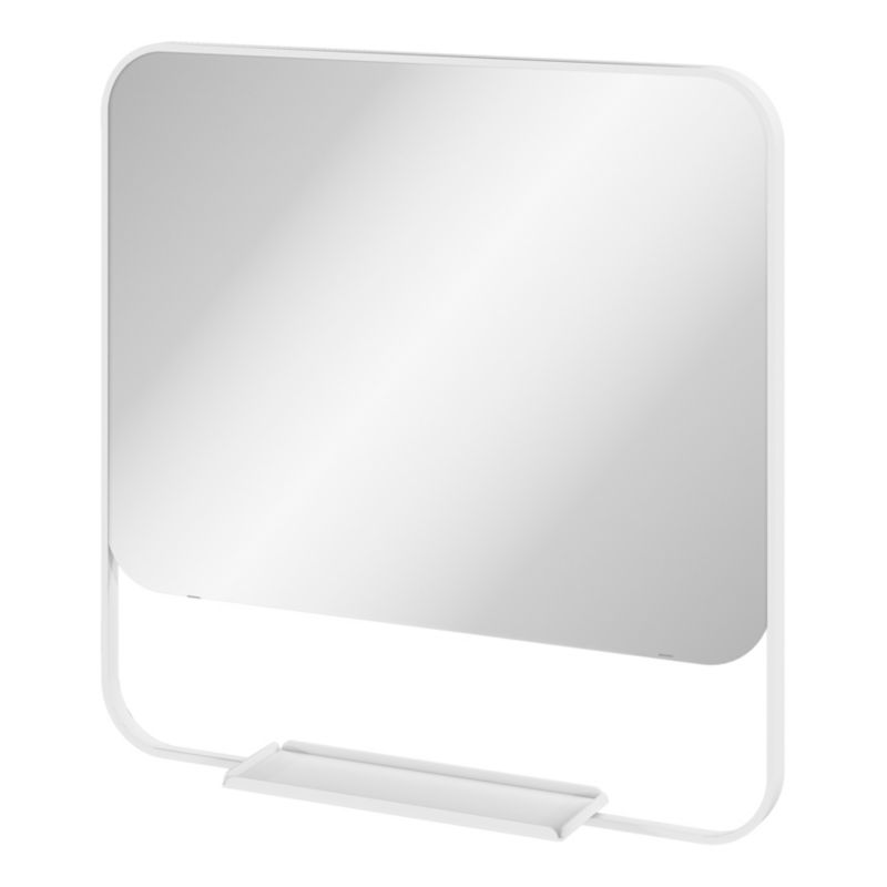 Lustro z półką GoodHome Maza 60,5 x 47,5 cm białe