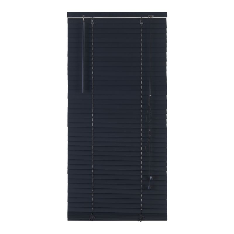 Żaluzja GoodHome Cana drewniana 120 x 180 cm czarna