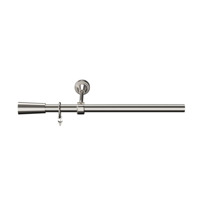 Karnisz pojedynczy Goodhome Athens 19 mm 160 cm stożek szary