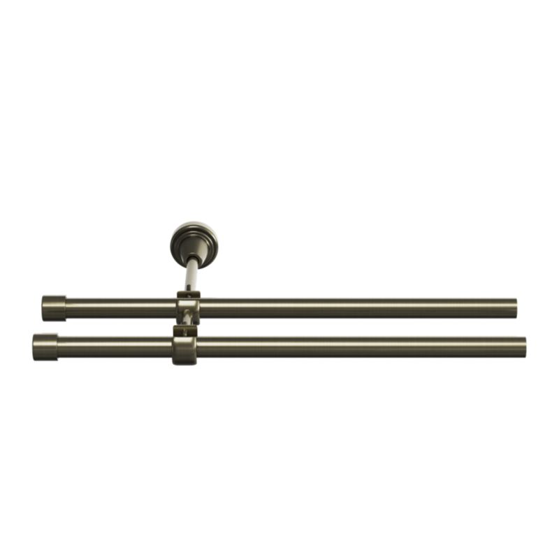 Karnisz podwójny Goodhome Antiki II 16 mm 160 cm kula złoty