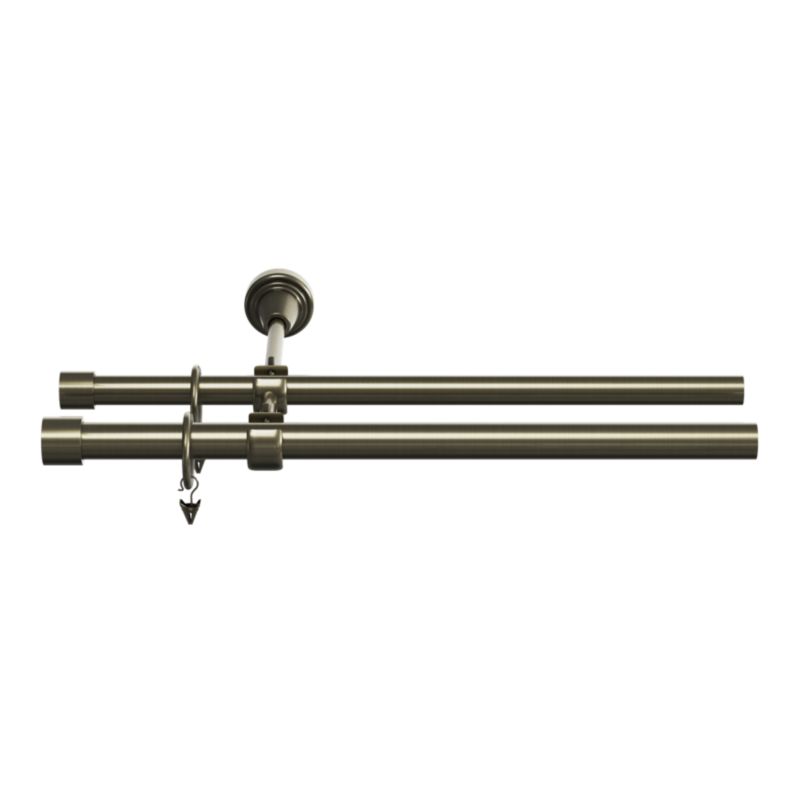 Karnisz podwójny GoodHome Antiki II 19 mm 160 cm zakończenie złoty