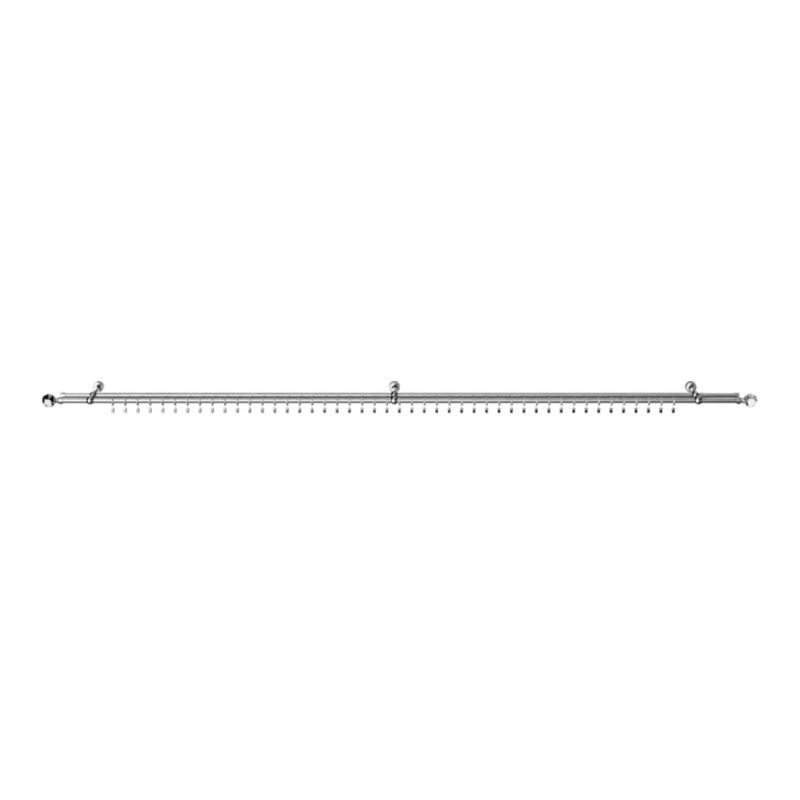 Karnisz podwójny GoodHome Olympe Gala II 19 mm 240 cm szary
