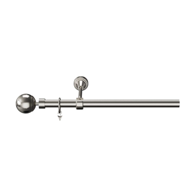 Karnisz pojedynczy Goodhome Athens 19 mm 200 cm kula szary