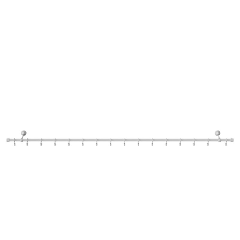 Karnisz pojedynczy GoodHome Anafi 19 mm 160 cm biały