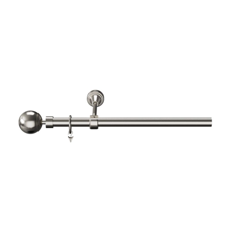 Karnisz pojedynczy Goodhome Athens 19 mm 240 cm kula szary