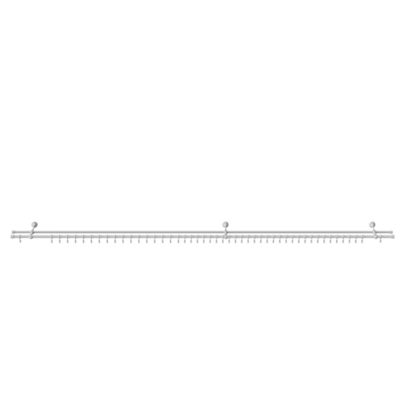 Karnisz podwójny GoodHome Anafi 19 mm 240 cm biały