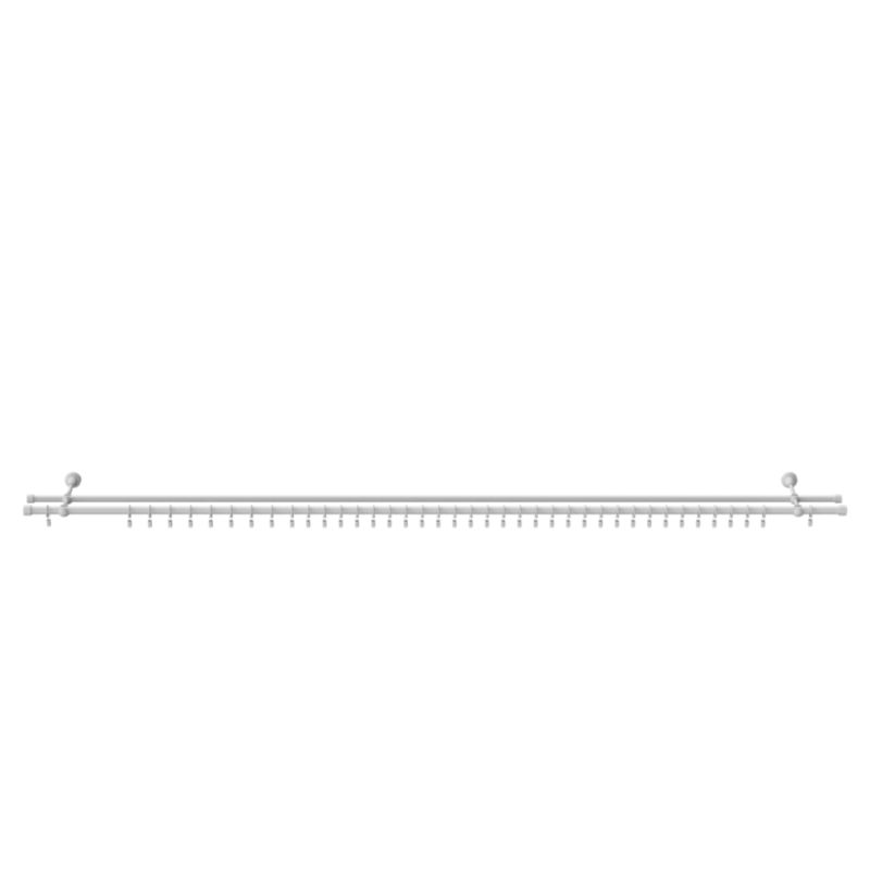 Karnisz podwójny GoodHome Anafi 19 mm 200 cm biały