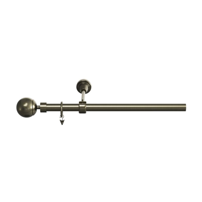 Karnisz pojedynczy Goodhome Antiki 19 mm 200 cm kula złoty