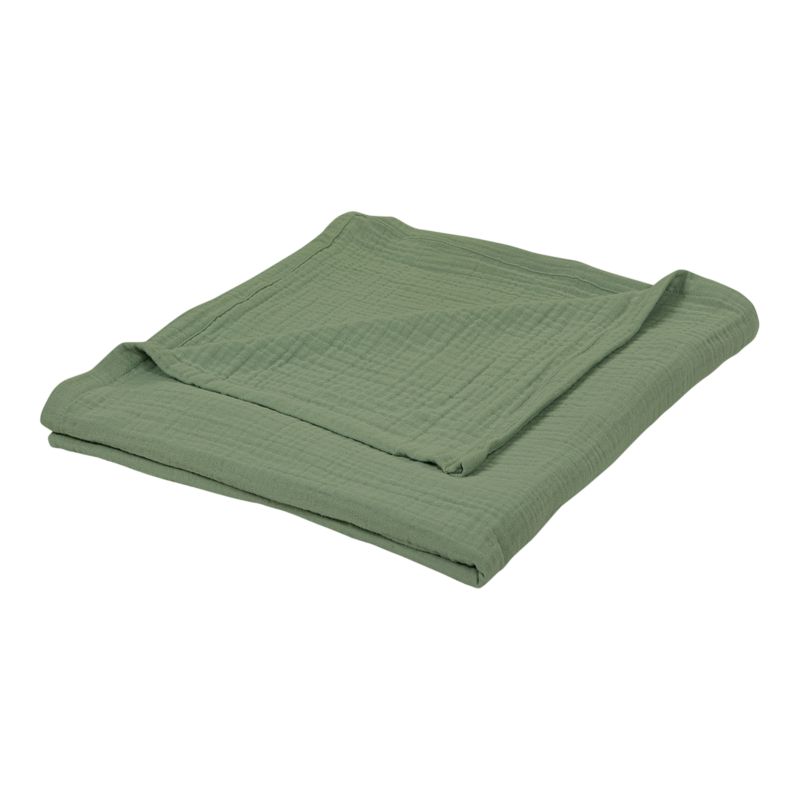 Koc GoodHome bawełniany 130 x 170 cm khaki