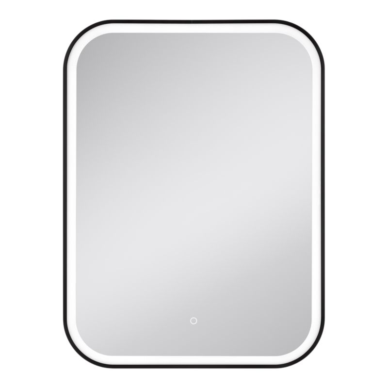 Lustro prostokątne LED GoodHome Carder 80 x 60 cm czarne