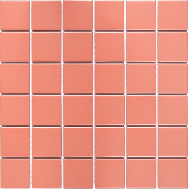 Mozaika ceramiczna GoodHome Elko czerwona 30.3 x 30.3 cm matowa