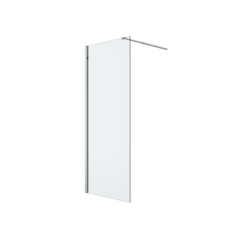 Kabina prysznicowa walk-in GoodHome Ledava 80 cm chrom/transparentna