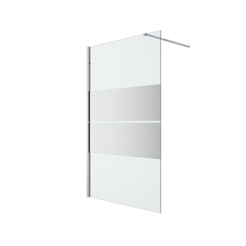 Kabina prysznicowa walk-in GoodHome Ledava 120 cm chrom/szkło lustrzane