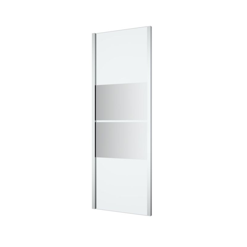 Ścianka prysznicowa GoodHome Ledava 70 cm chrom/szkło lustrzane